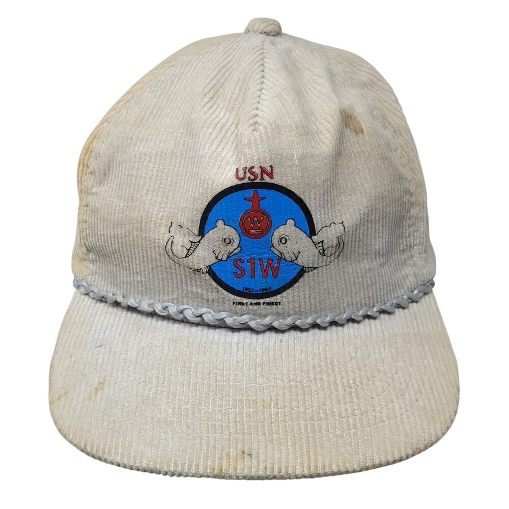 USN S1W Snapback Rope Hat Brown One Size Adjustable That Hat Outdoor